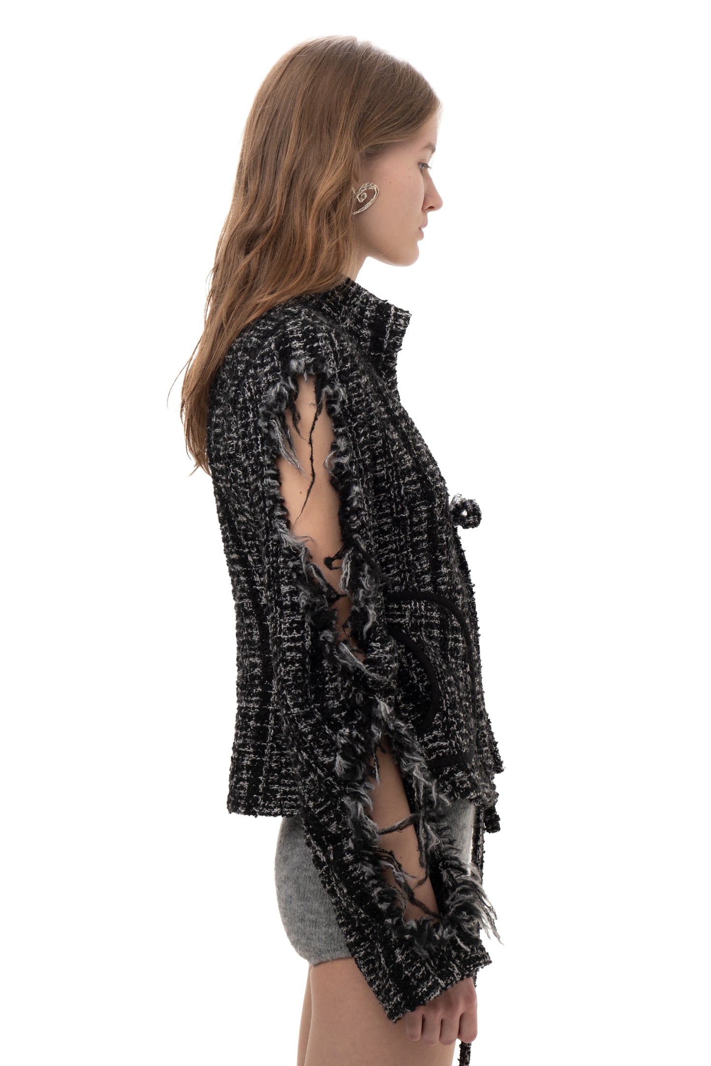 TWIST SLEEVE SUIT JACKET