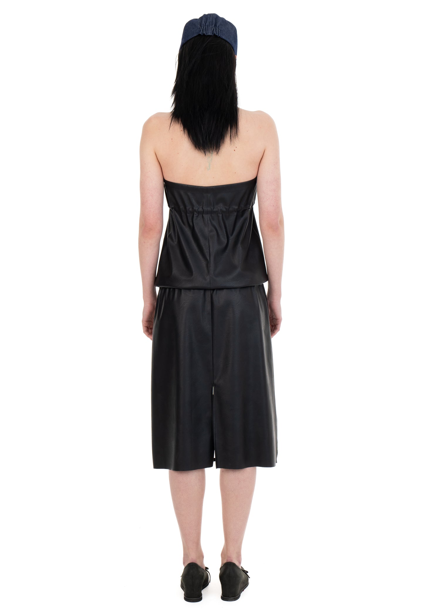 I LOVE YOU LEATHER DRESS
