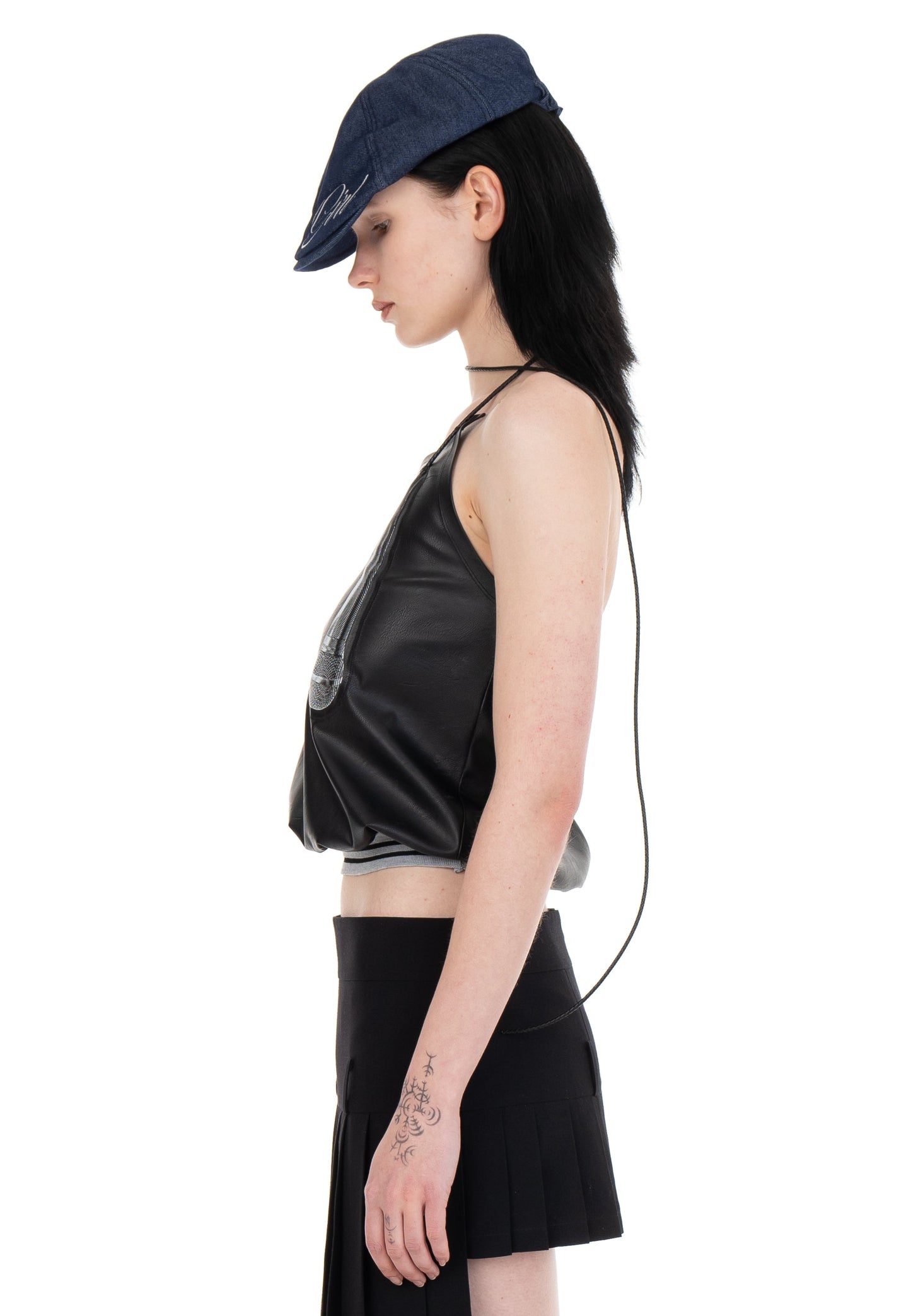 MICROPHONE LEATHER TOP