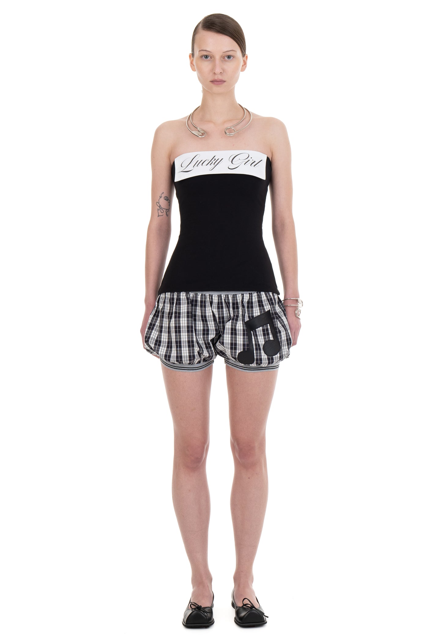 LUCKY GIRL TUBE TOP BLACK