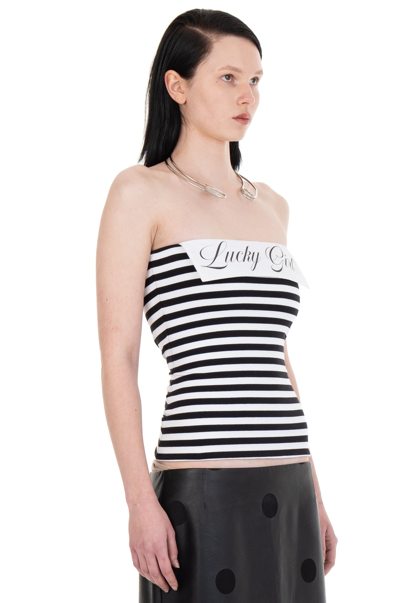 LUCKY GIRL TUBE TOP STRIPED