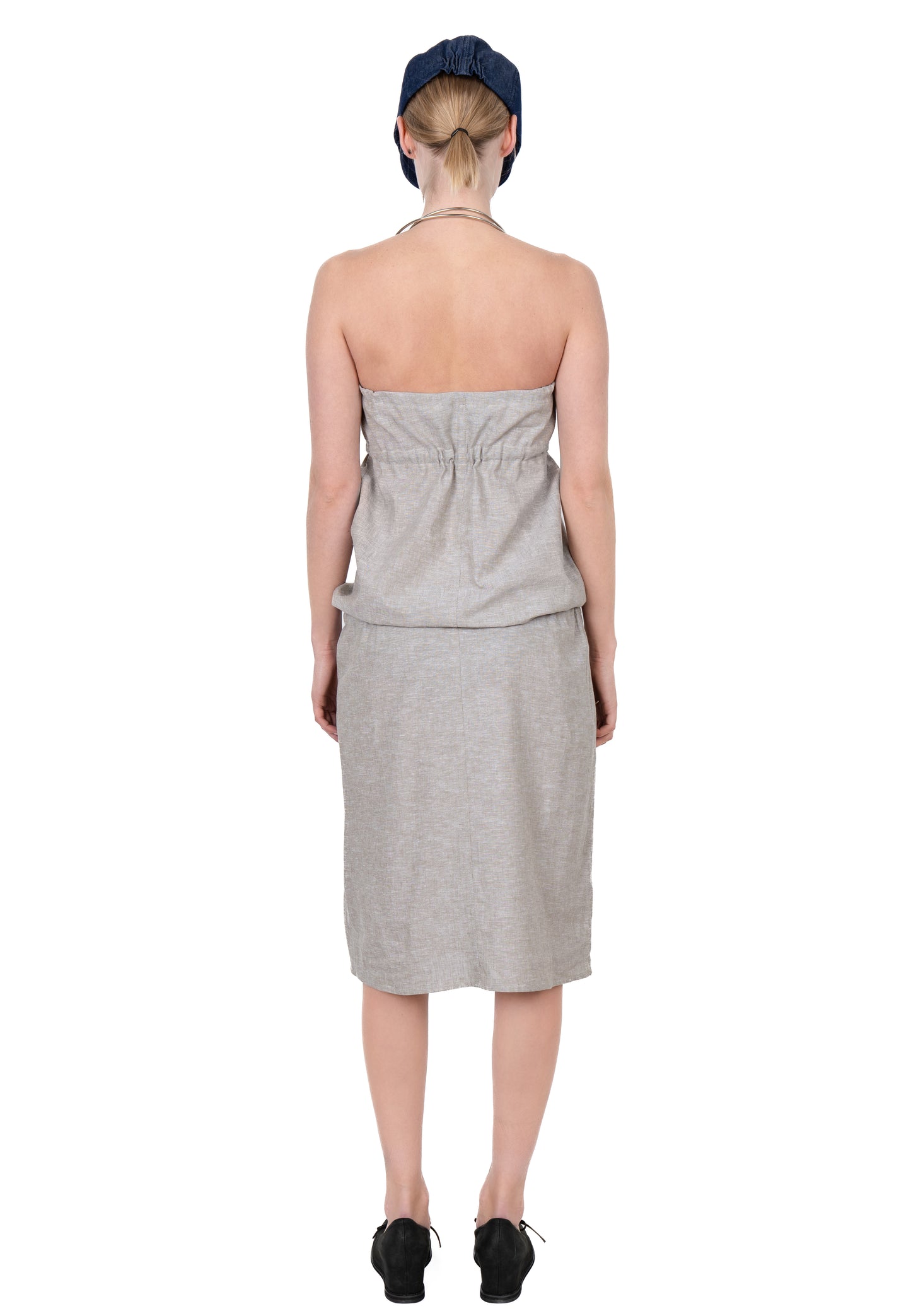 I LOVE YOU LINEN DRESS