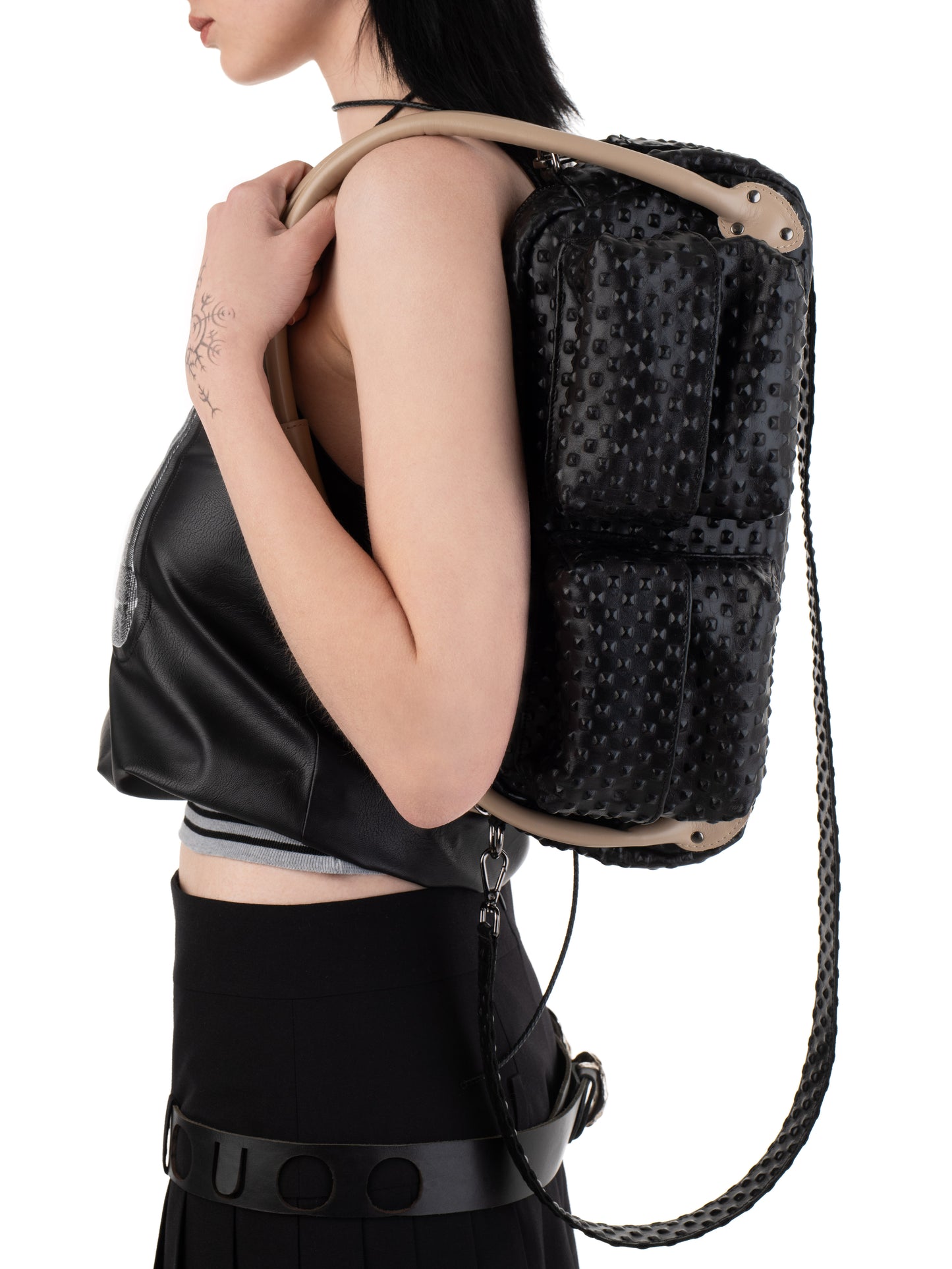 FAVA LEATHER BAG EMBOSSED