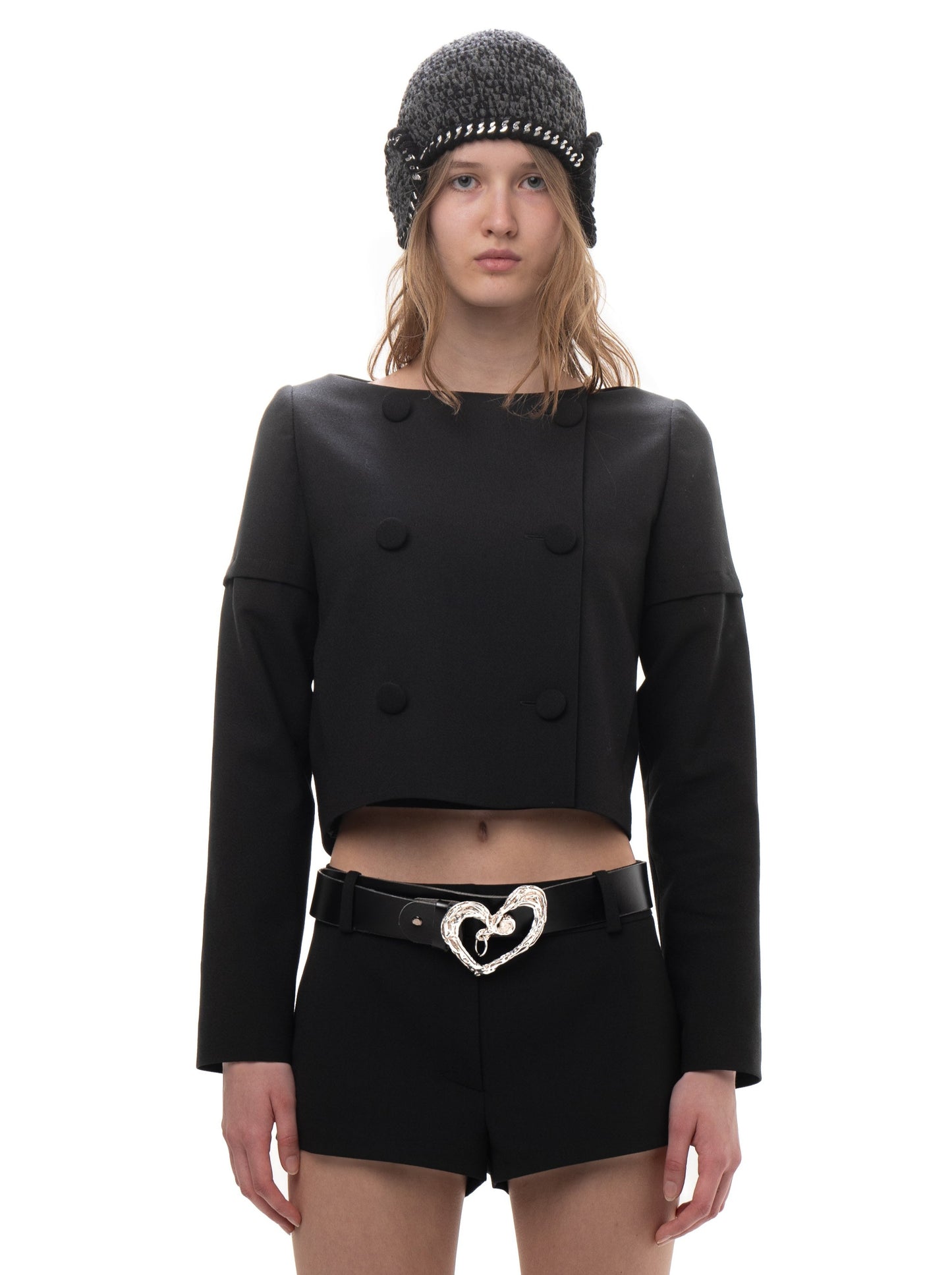 DETACHABLE SLEEVE SUIT JACKET