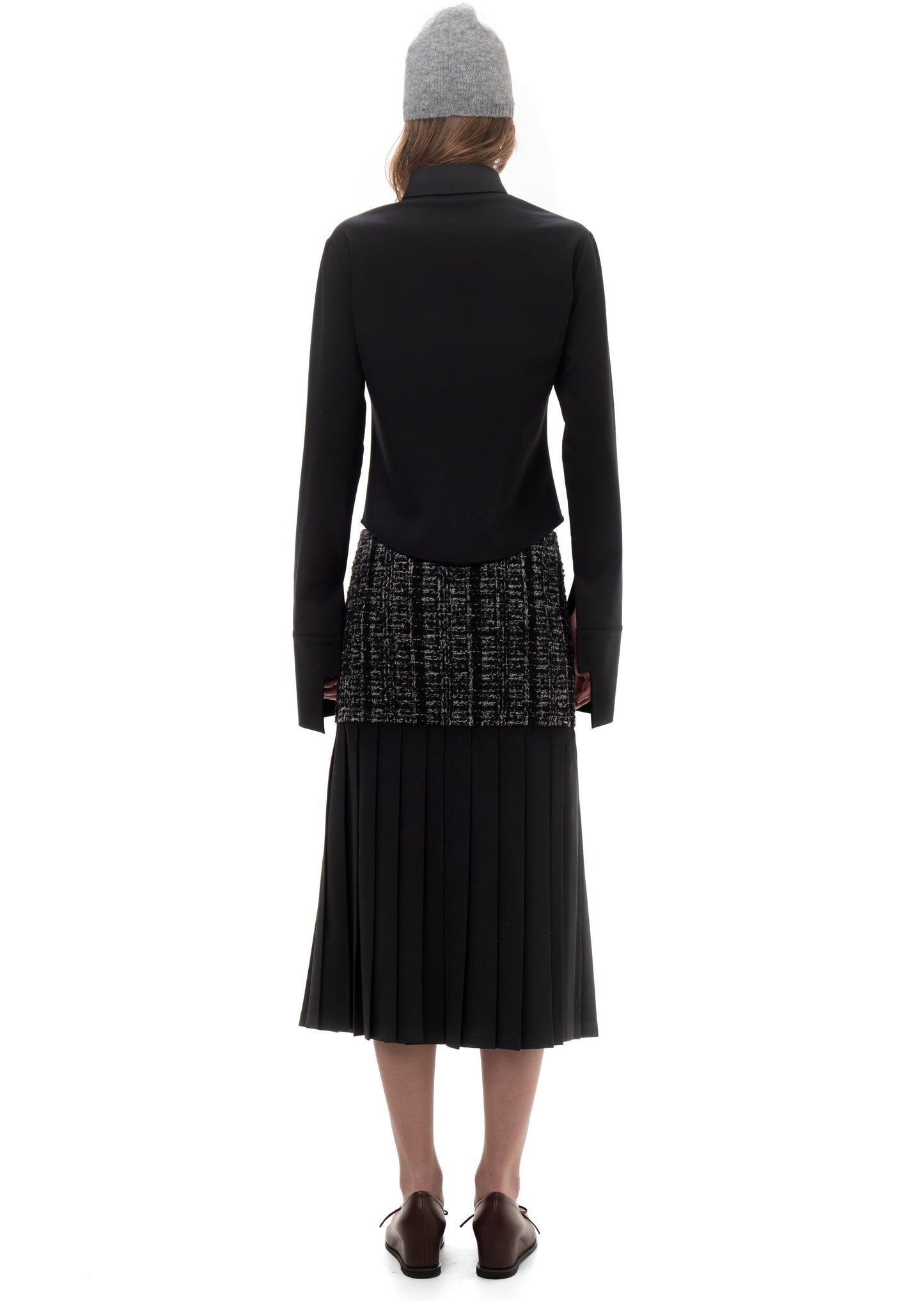 WOOL SHIRT IN BLACK