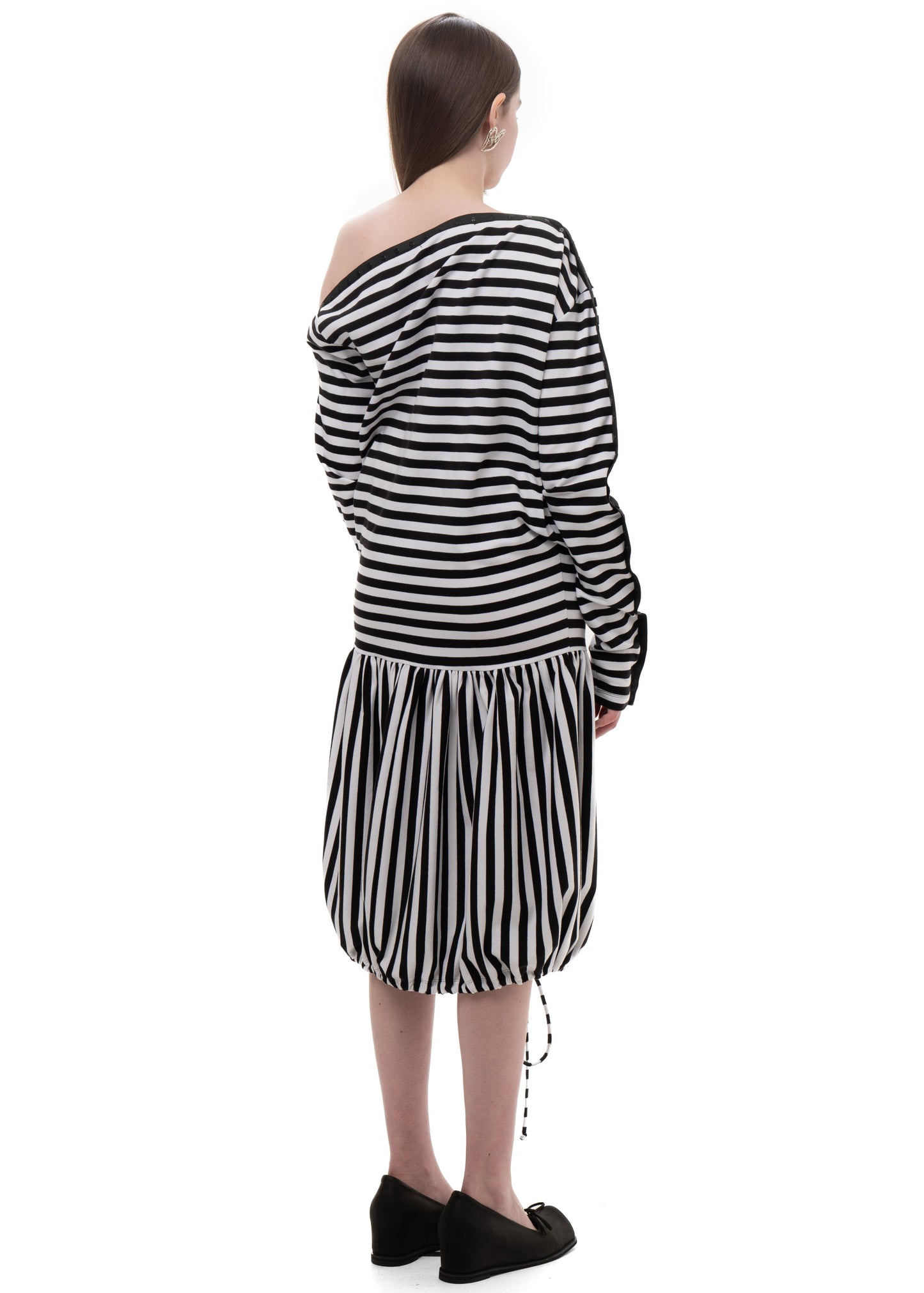 SNAP DRESS STRIPED