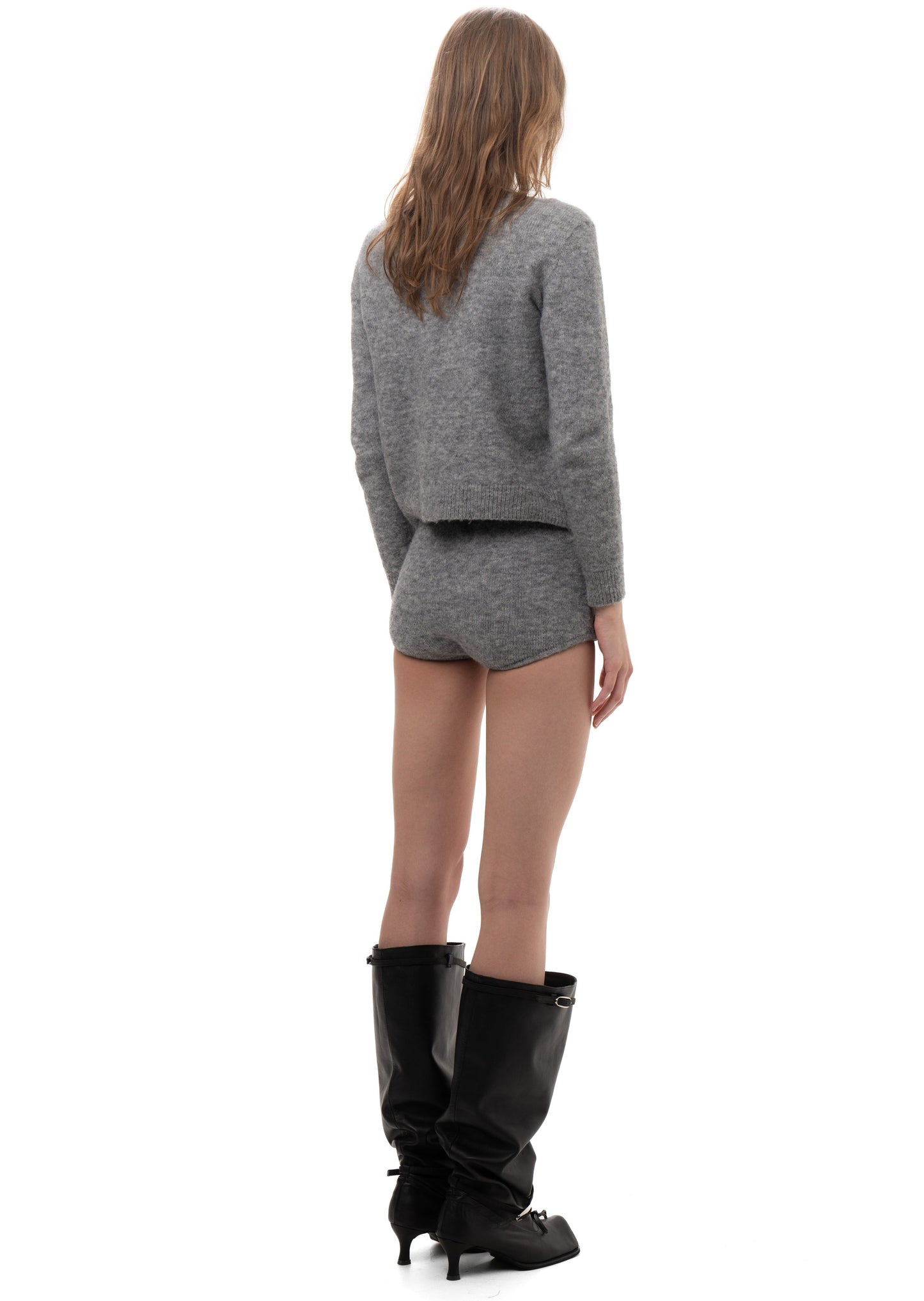 I LOVE YOU KNIT MICRO SHORTS