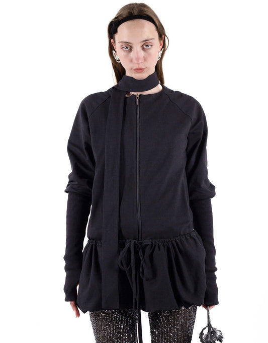 SS24 TRACK DRESS IN BLACK
