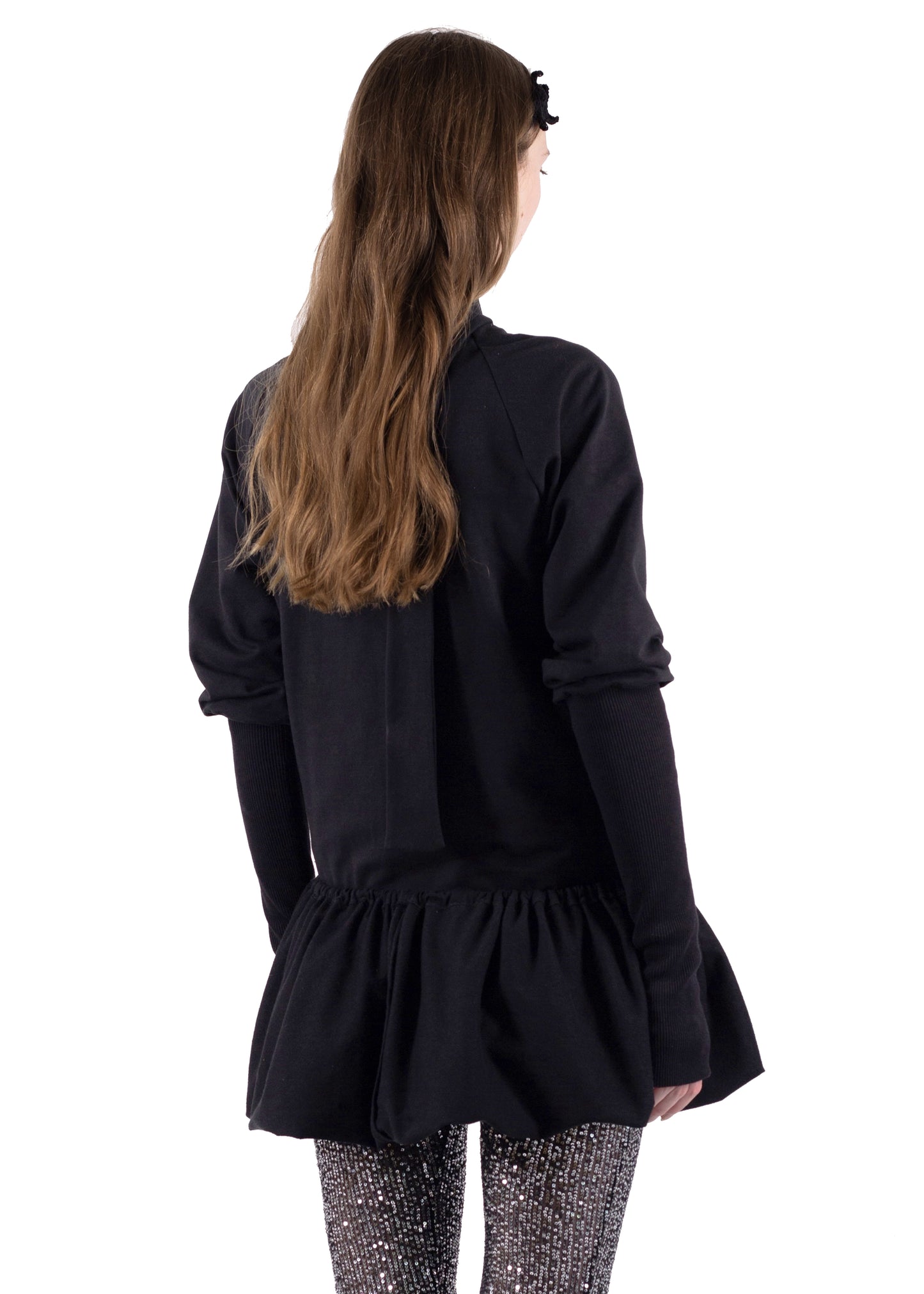 SS24 TRACK DRESS IN BLACK