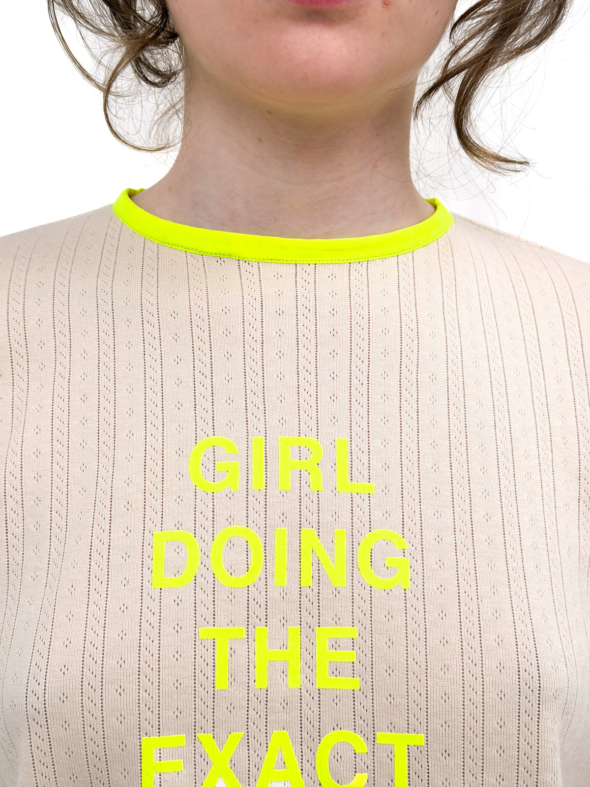 POINTELLE TOP ‘GIRL DOING’