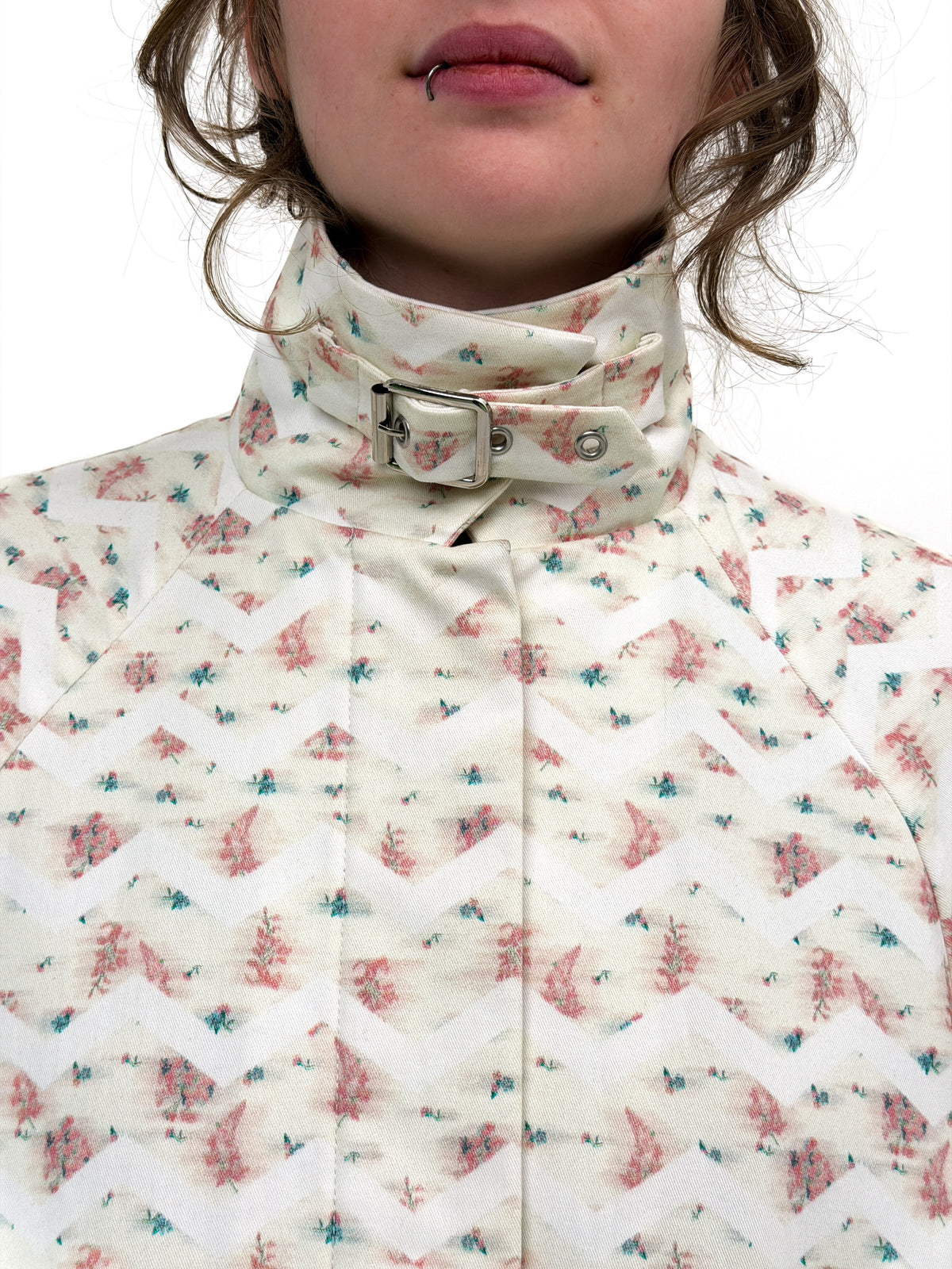 FLOWER TRENCH COAT