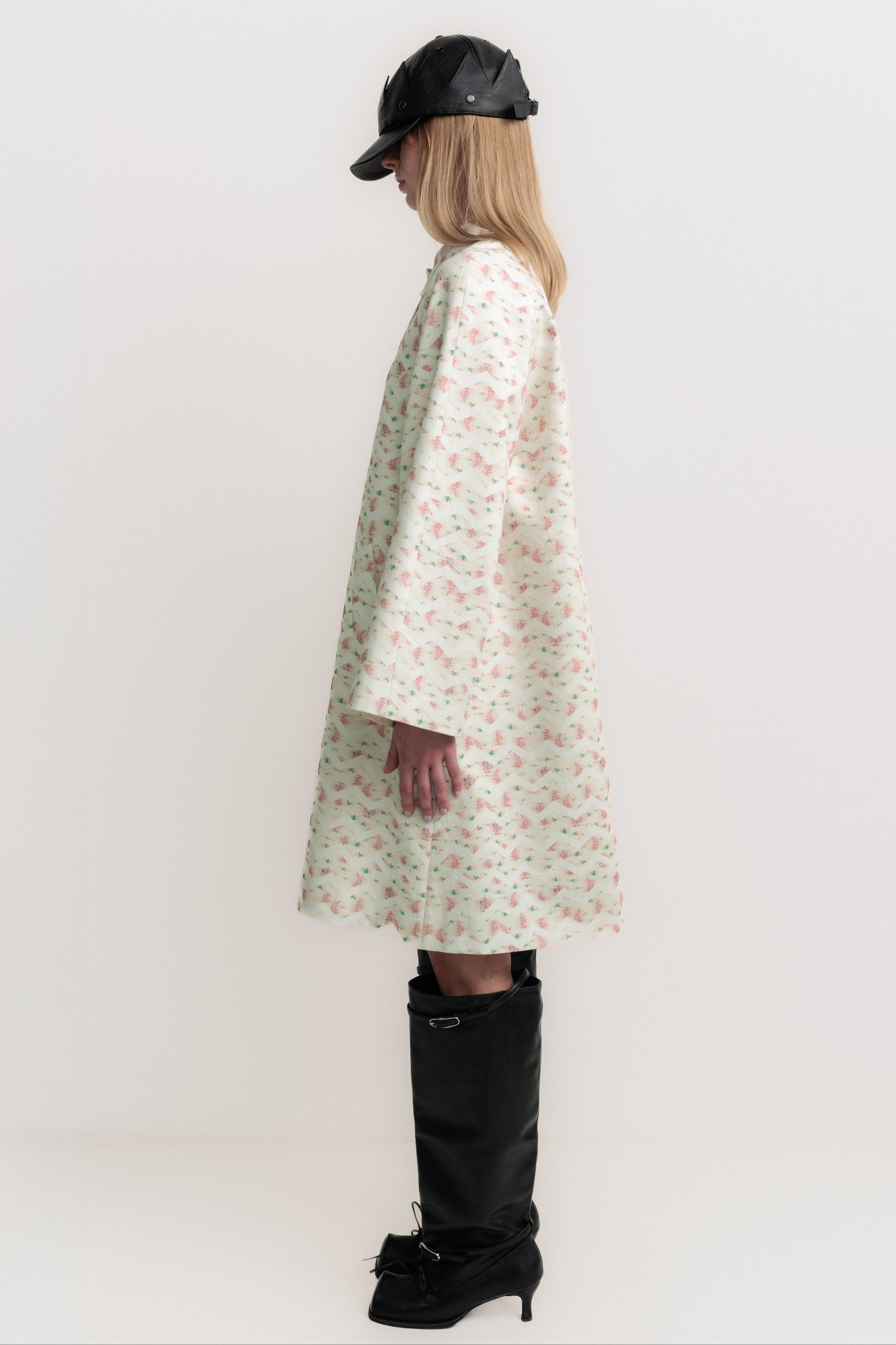 FLOWER TRENCH COAT