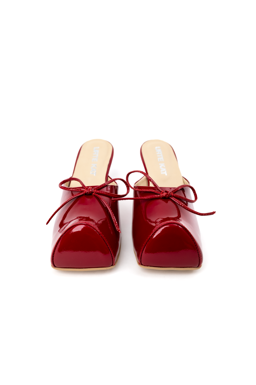HOFA LEATHER MULES RED