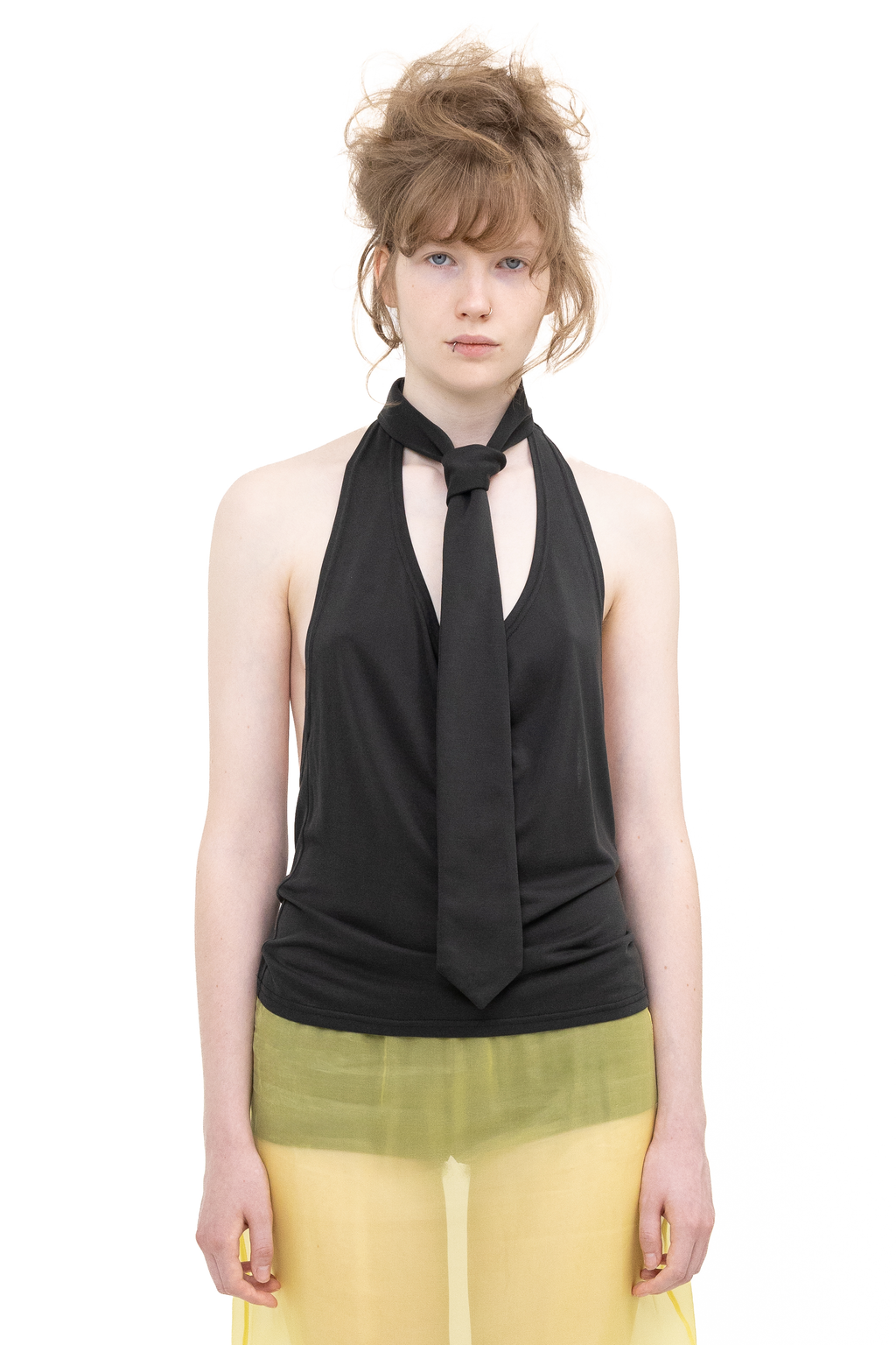 TIE TOP BLACK