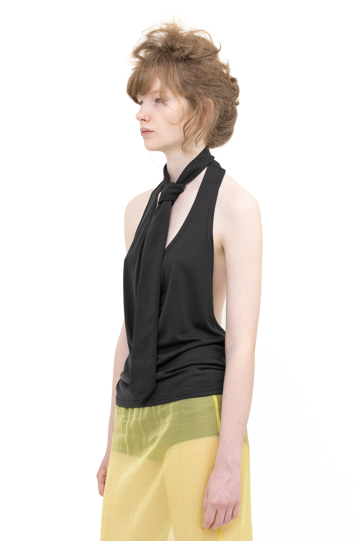 TIE TOP BLACK