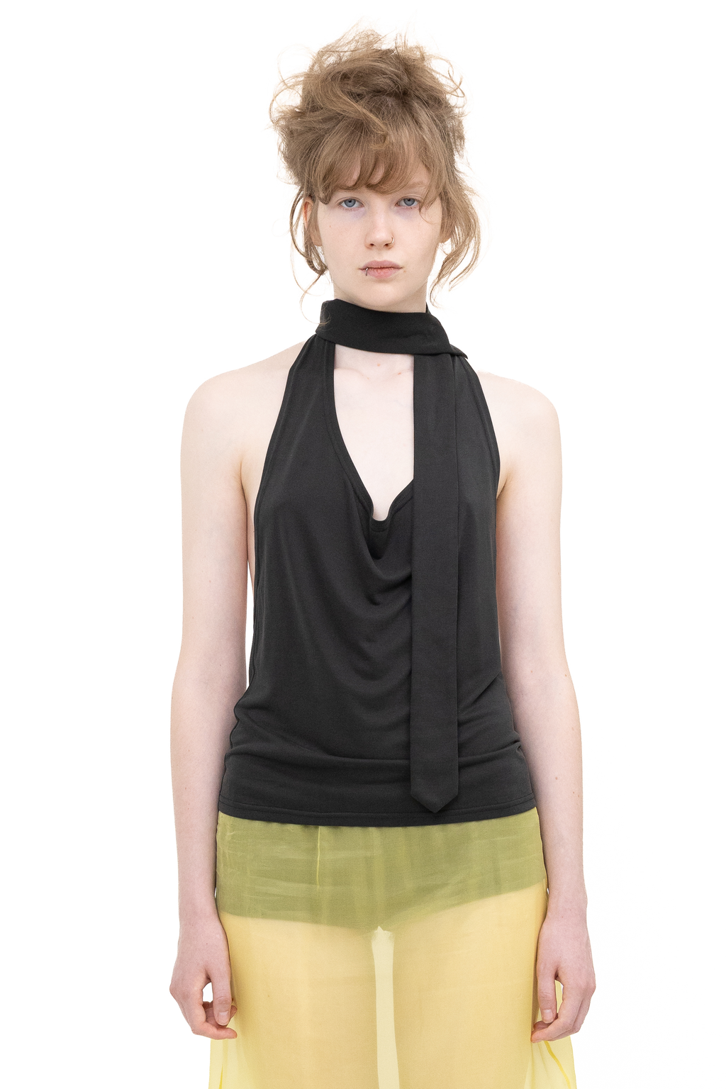 TIE TOP BLACK