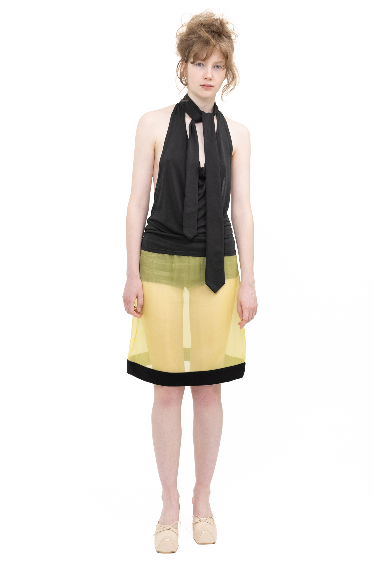 TIE TOP BLACK