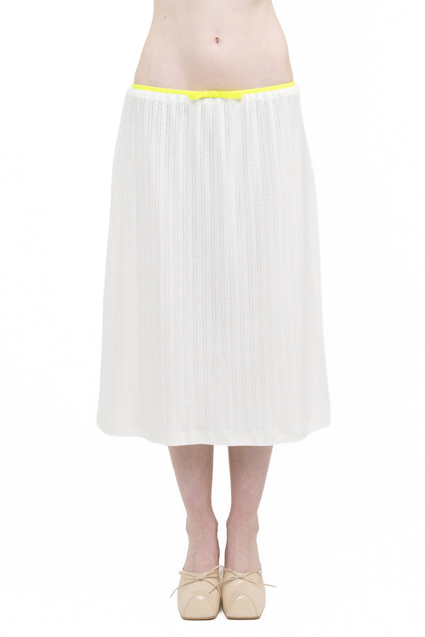 POINTELLE BOW SKIRT