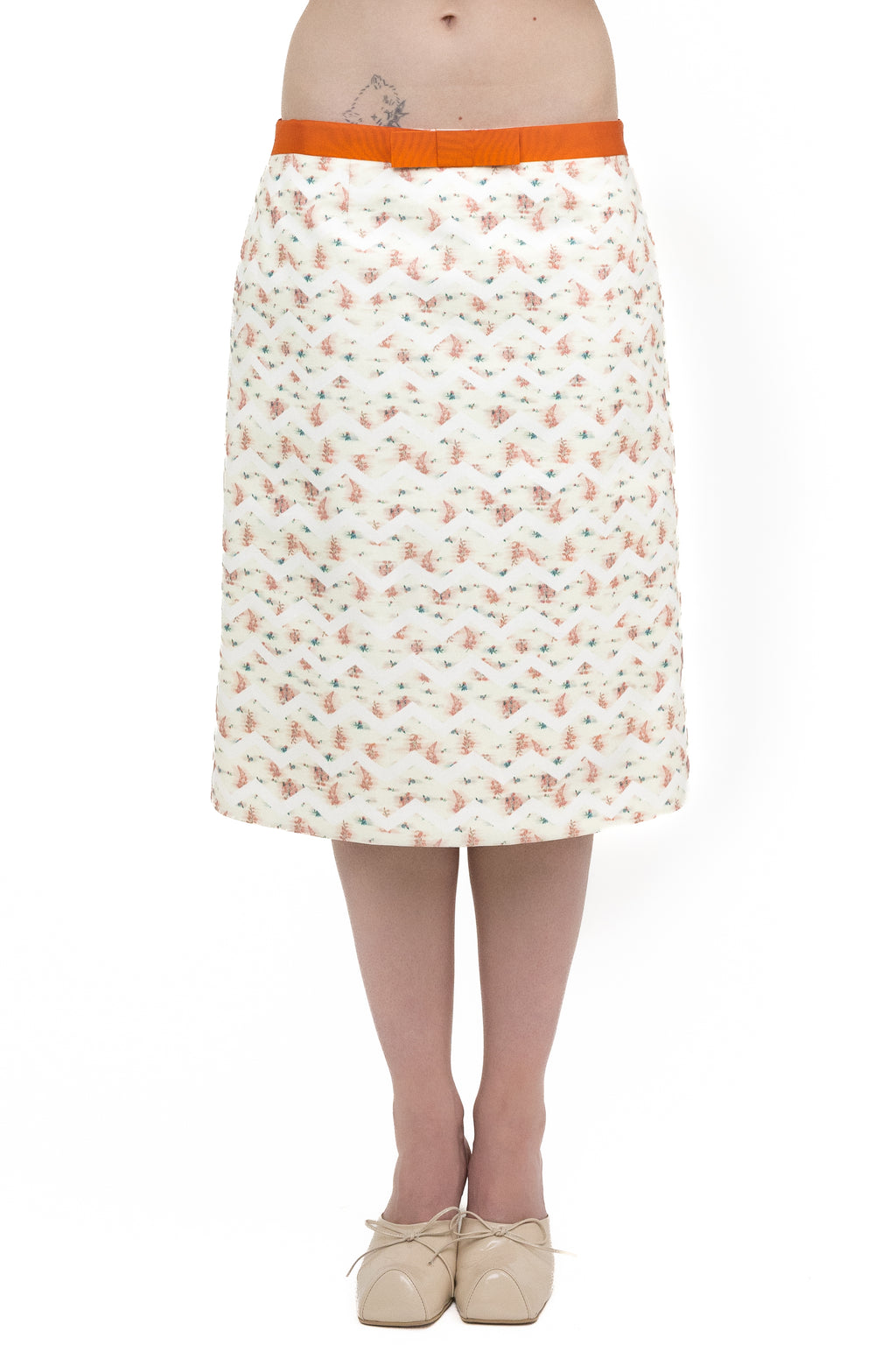 FLOWER SKIRT MIDI