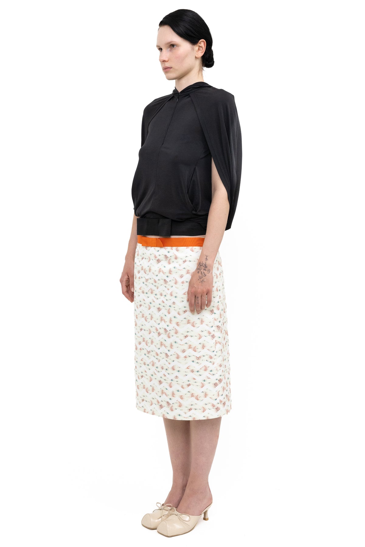 FLOWER SKIRT MIDI