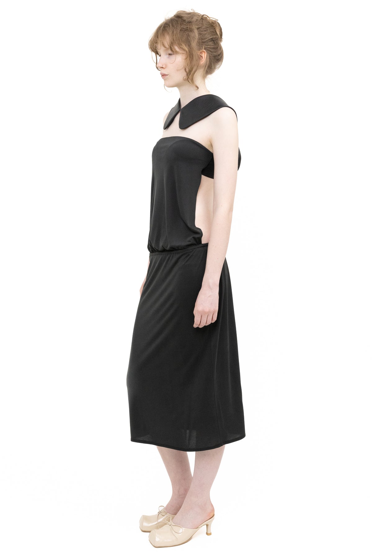 BACKLESS TUBE DRESS BLACK