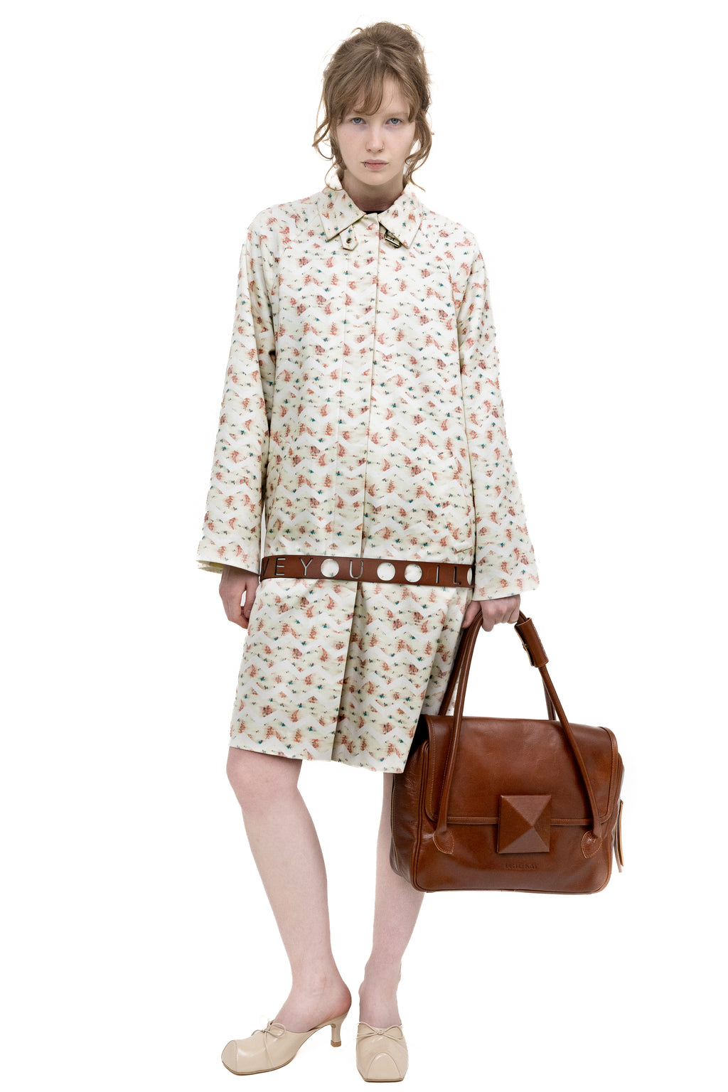 FLOWER TRENCH COAT
