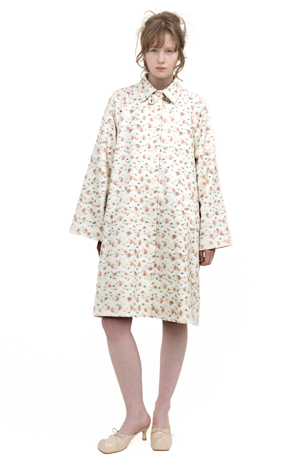 FLOWER TRENCH COAT