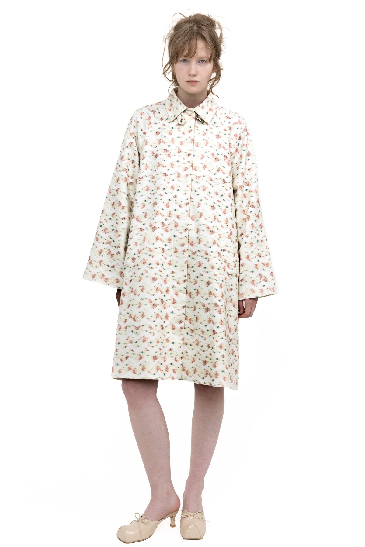 FLOWER TRENCH COAT