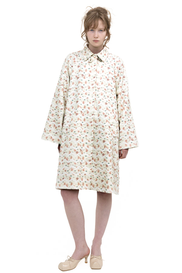 FLOWER TRENCH COAT