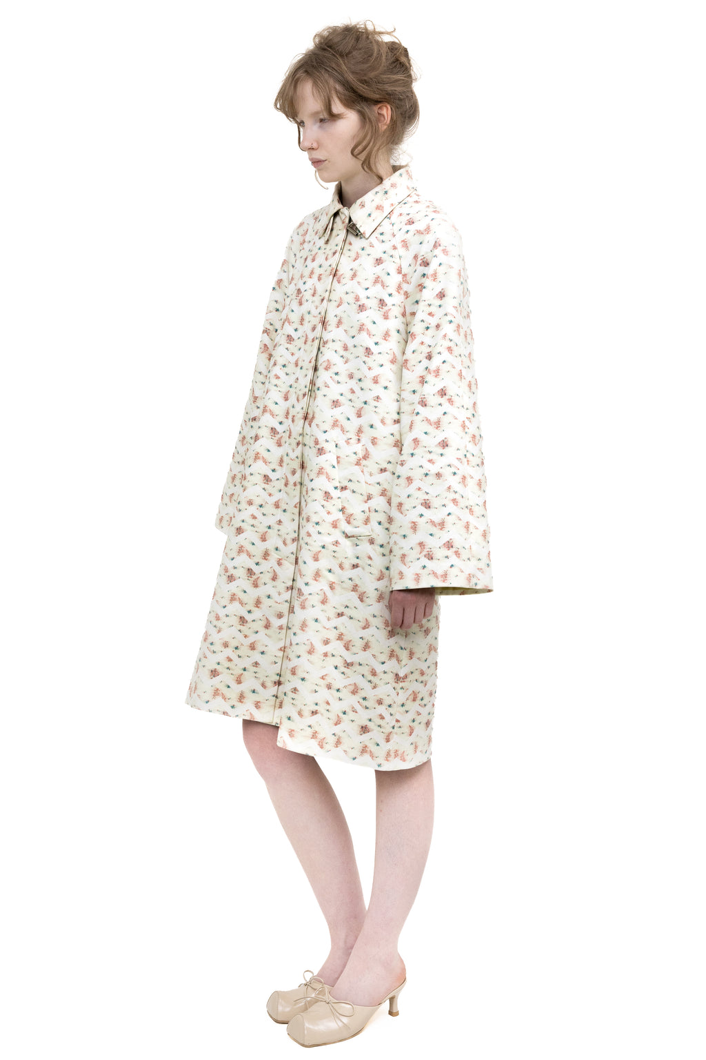 FLOWER TRENCH COAT
