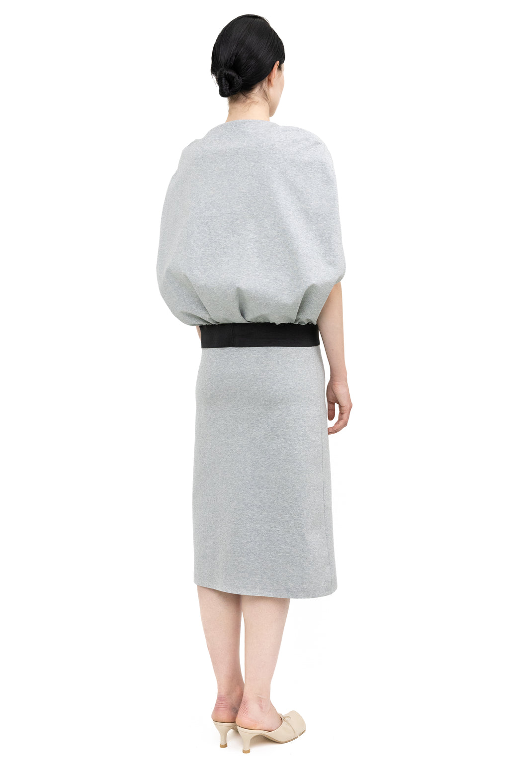 CAPE DRESS GREY
