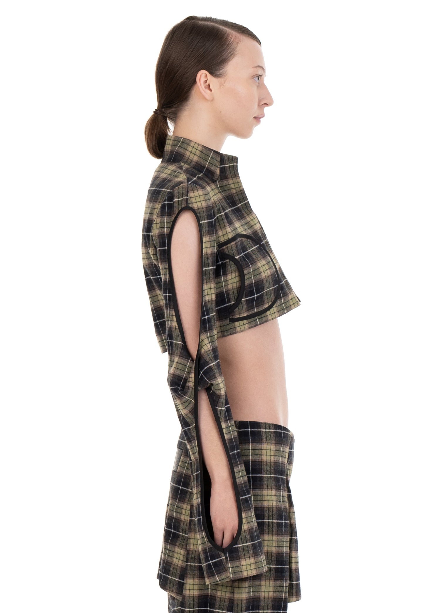 TWIST SLEEVE COTTON JACKET