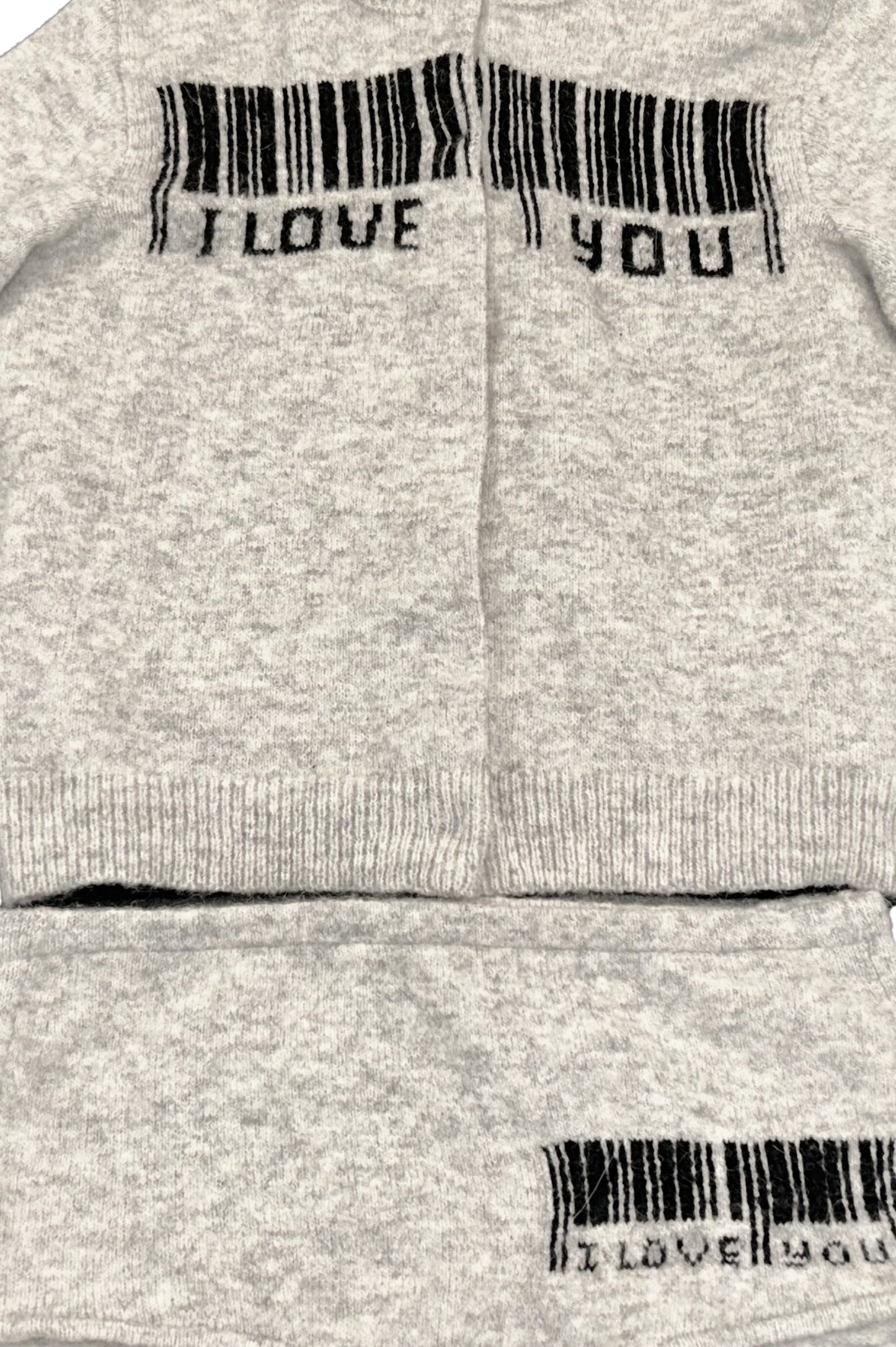I LOVE YOU KNIT MICRO SHORTS