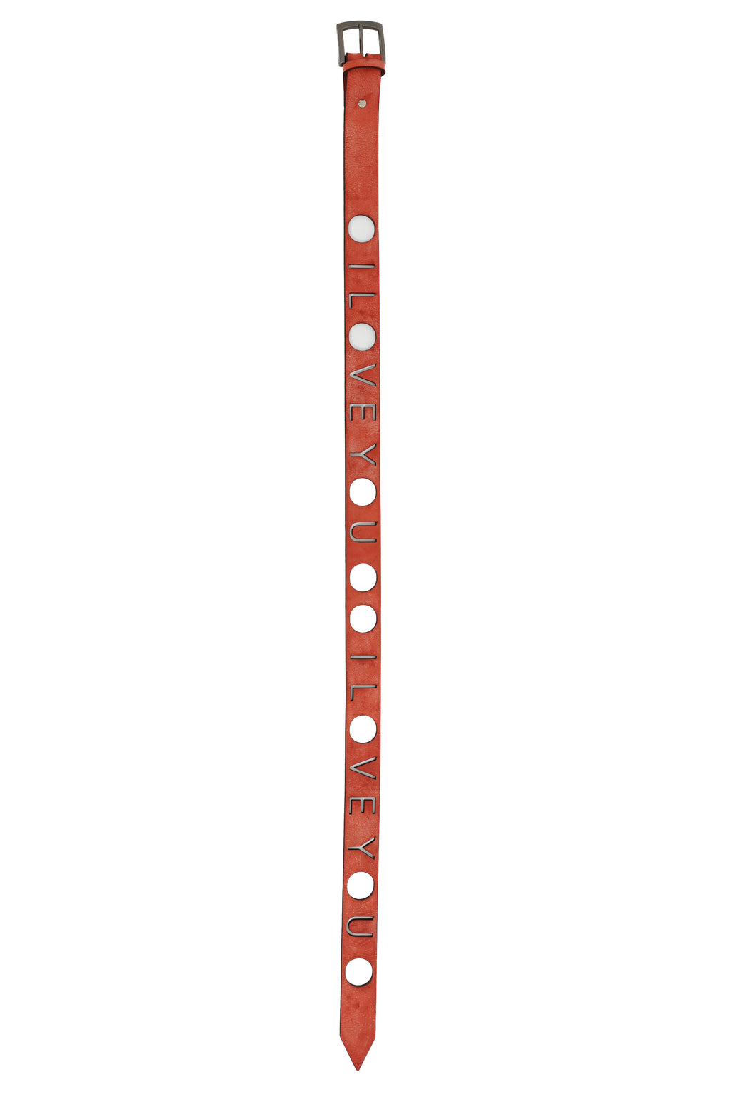 'I LOVE YOU' BELT ORANGE