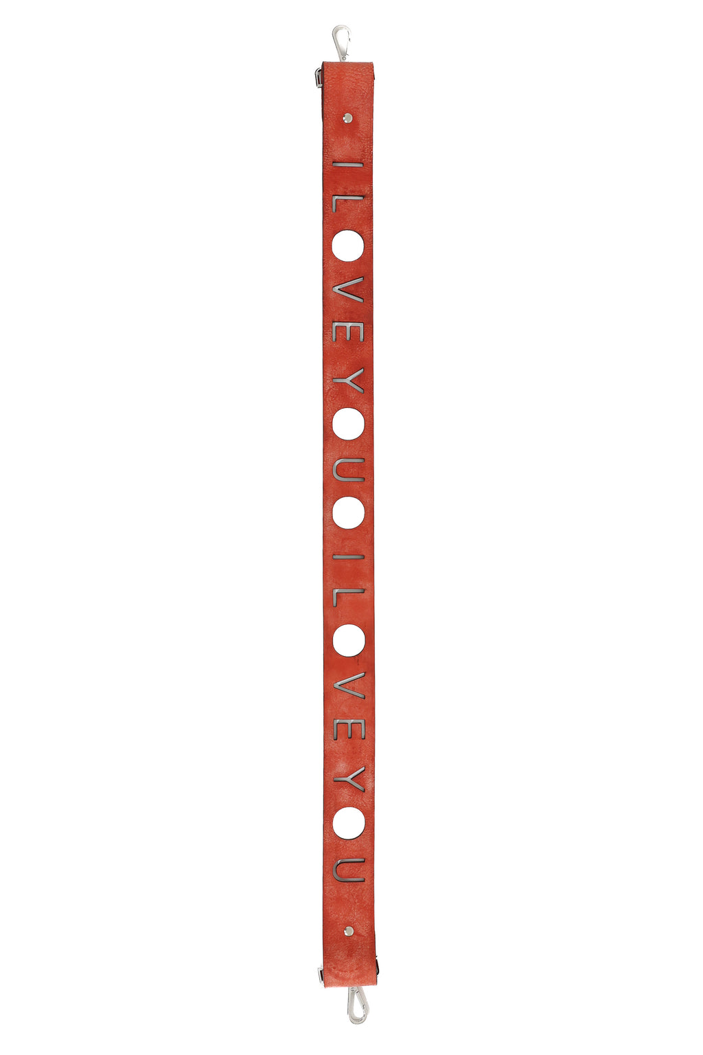 'I LOVE YOU' CROSSBODY BAG STRAP ORANGE