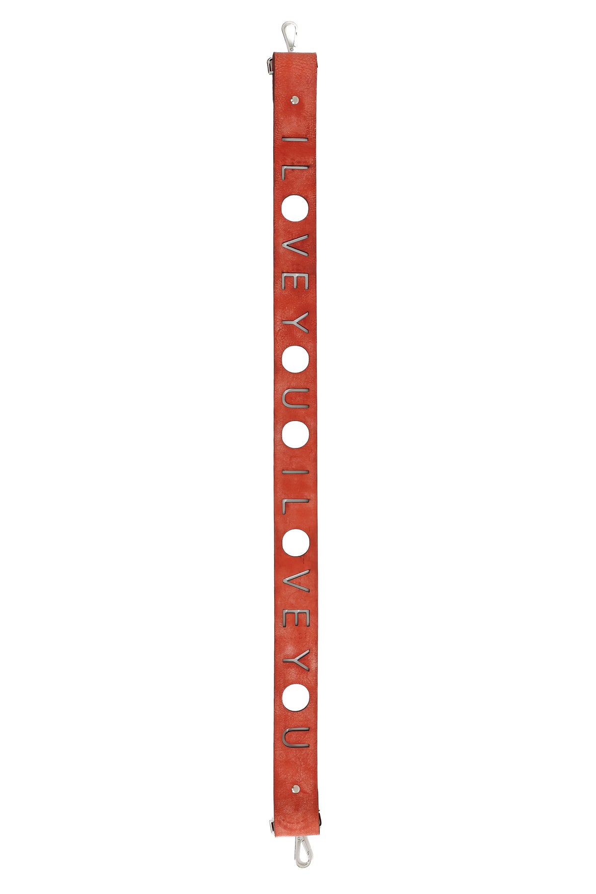'I LOVE YOU' CROSSBODY BAG STRAP ORANGE