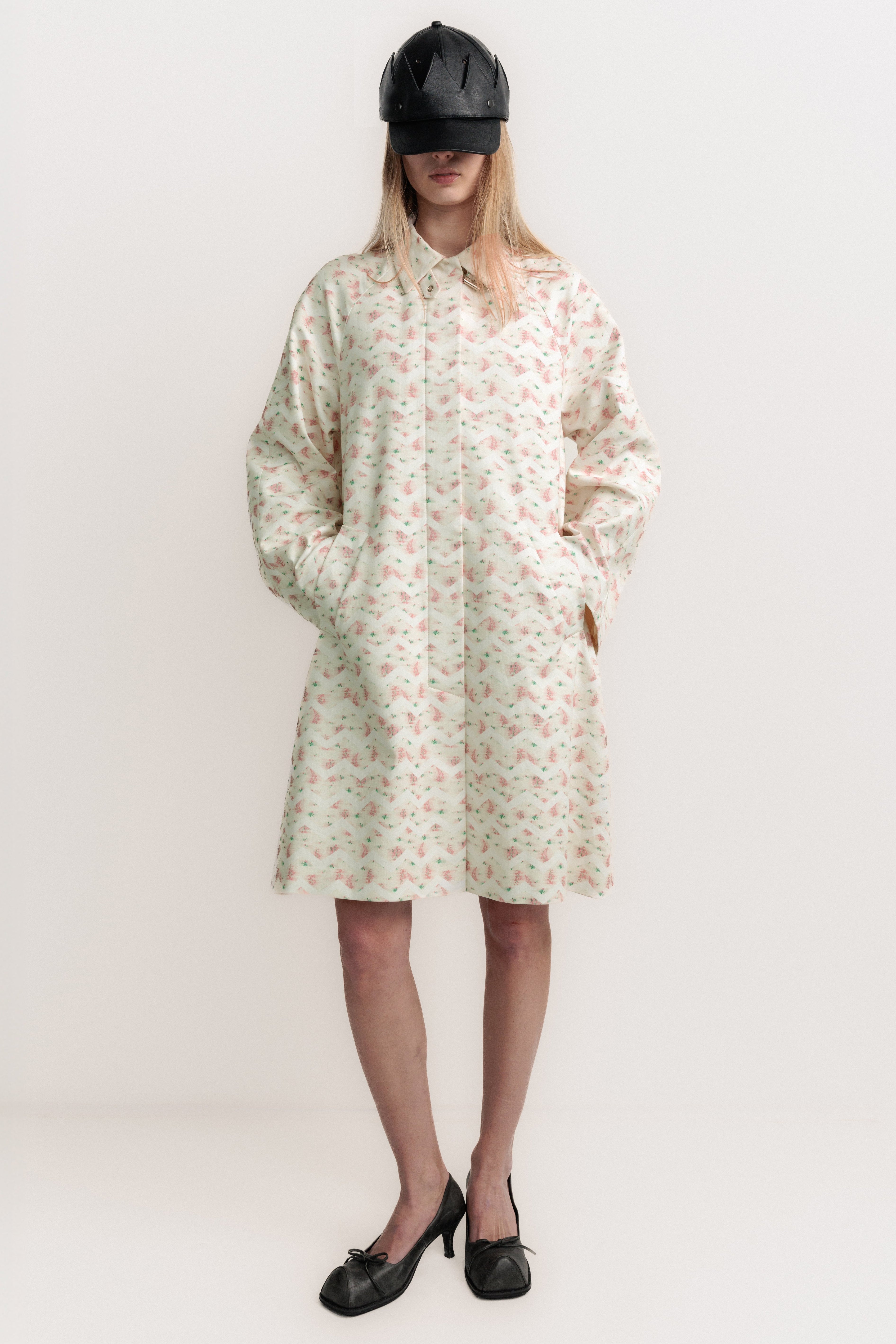 FLOWER TRENCH COAT