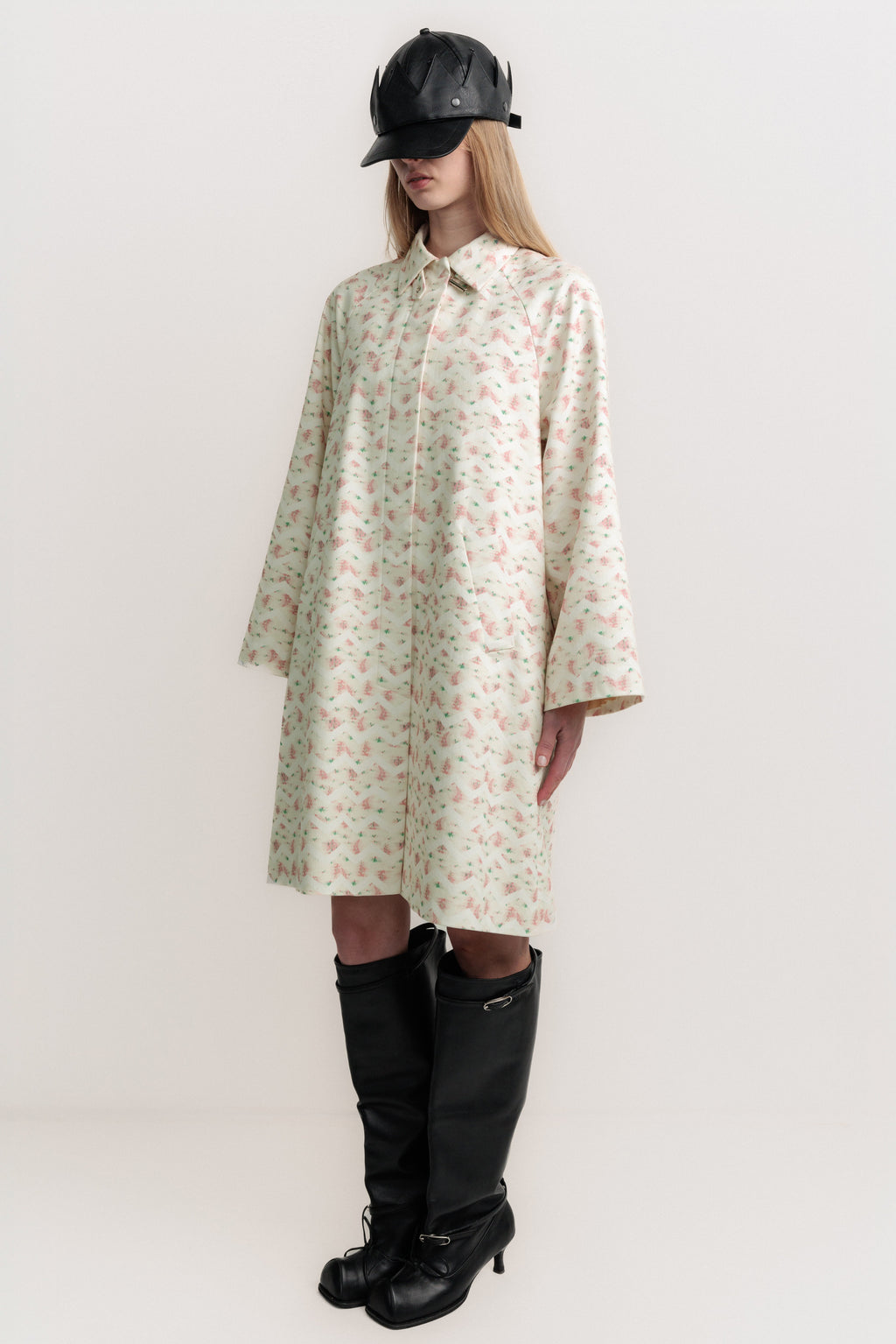 FLOWER TRENCH COAT